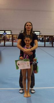 Beáta Žáková s trenérkou Monikou Prutkayovou